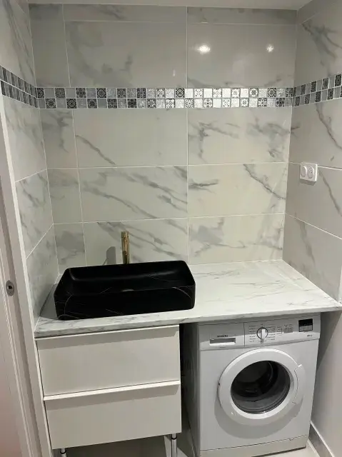 Rénovation moderne d'une salle de bain à Paris 15ème